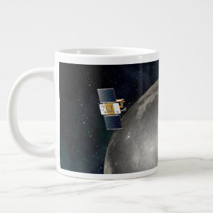 Twin Grail Spacecraft Orbiting The Moon. Giant Coffee Mug
