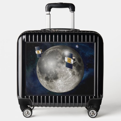 Twin Grail Spacecraft Orbiting The Moon Luggage