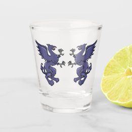 Twin Griffins Shot Glass