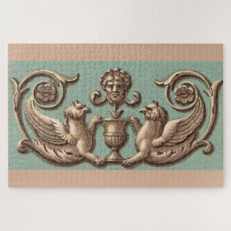 twin gryphons jigsaw puzzle