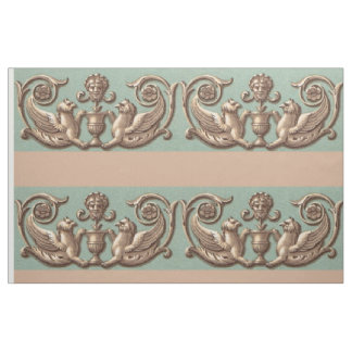 twin gryphons print fabric