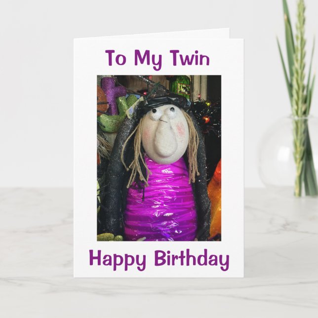 TWIN-HAPPY BIRTHDAY I LOVE YOU CARD (Front)