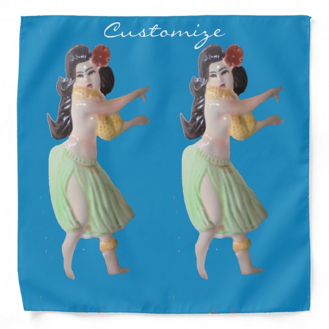 Twin Hawaiian Hula Dancers Thunder_Cove Bandana (Front)