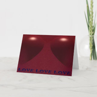 "Twin Hearts" greeting card by Zoltan Buday