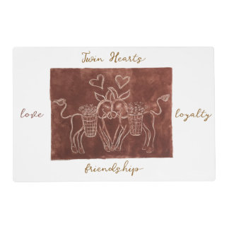 Twin Hearts Placemat