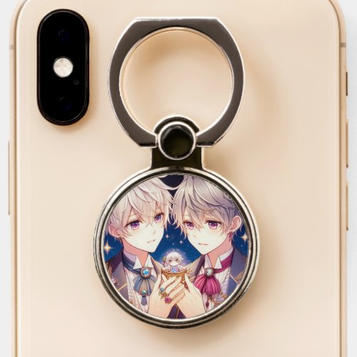 Twin Heirs of Elegance Phone Ring Stand