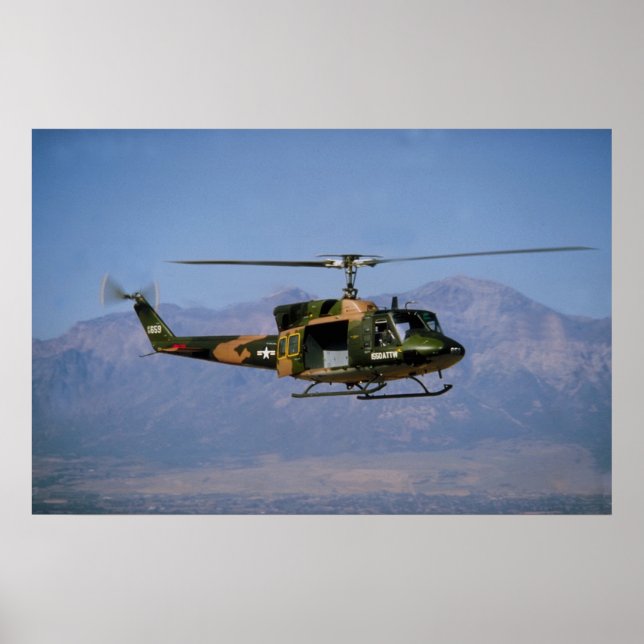 Twin Huey UH-1N Poster (Front)