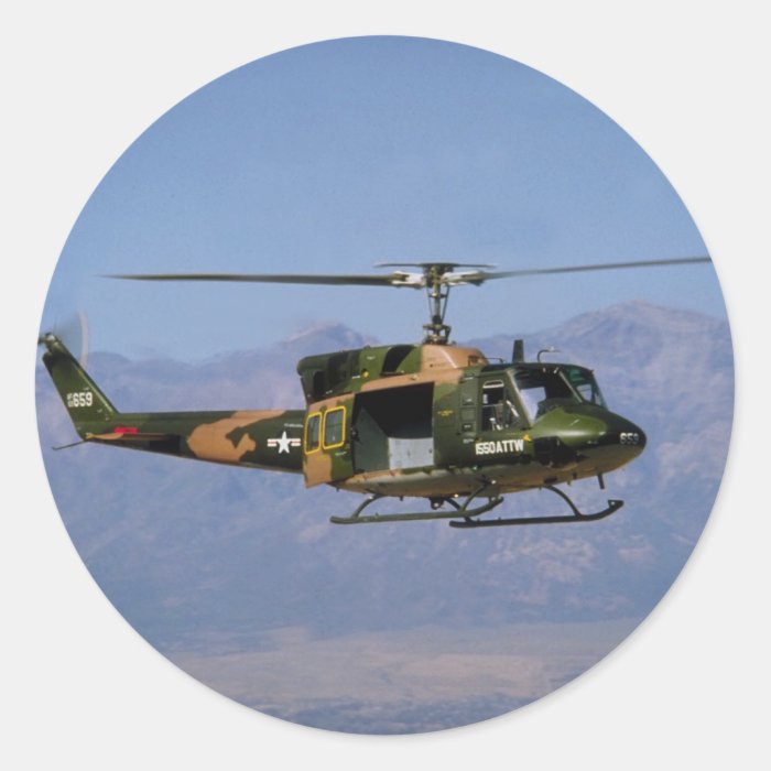 Twin Huey UH 1N Stickers