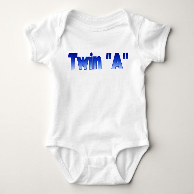 Twin InfantT-Shirt Baby Bodysuit (Front)