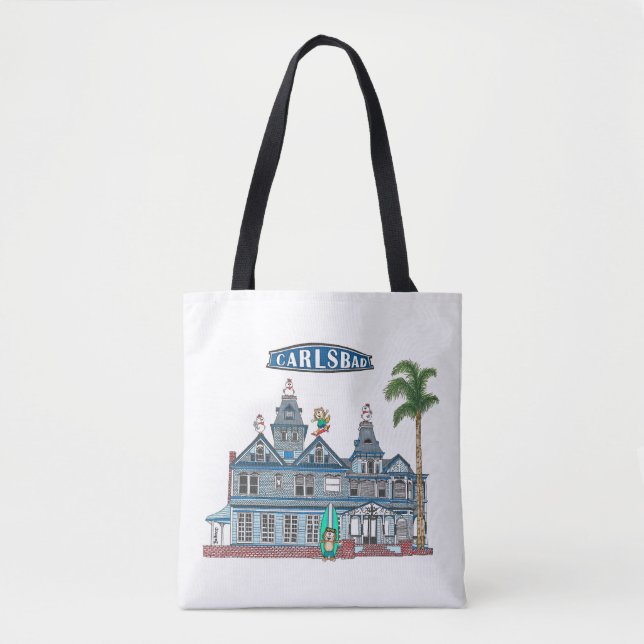 Twin Inns Beach City Carlsbad Tote Bag (Front)