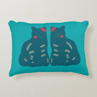 Twin Kittens Accent Pillow