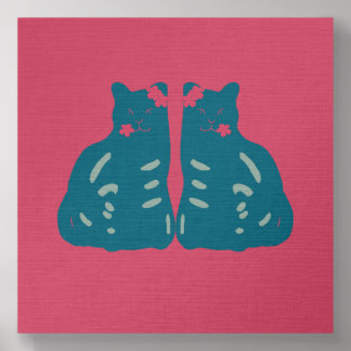 Twin Kittens Acrylic Photo Tile