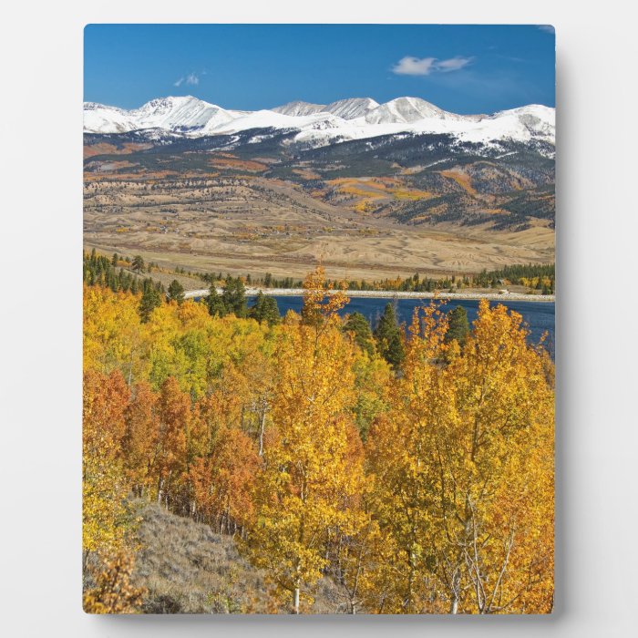 Twin Lakes Colorado Autumn Landscape Plaques