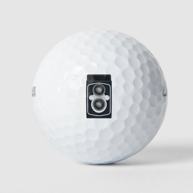 Twin Lens Reflex Camera Golf Balls (Front)