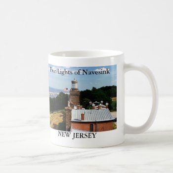 Twin Lights Of Navesink  New Jersey Mug by LighthouseGuy at Zazzle