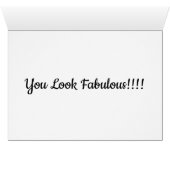 ***TWIN*** LOOKS "FABULOUS" AT *****50***** CARDS (Inside Horizontal (Bottom))