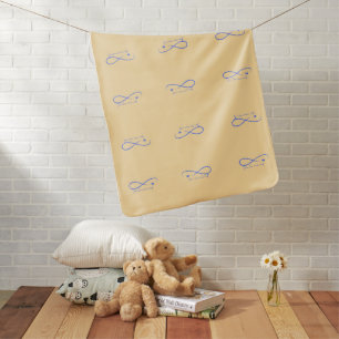 Twin Love Never Ends  Baby Blanket