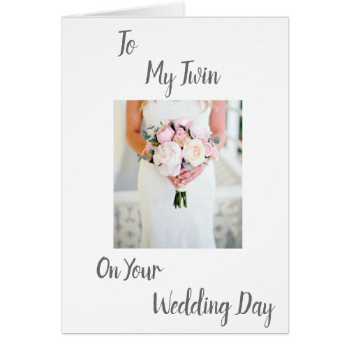 TWIN LOVE ON YOUR WEDDING DAY