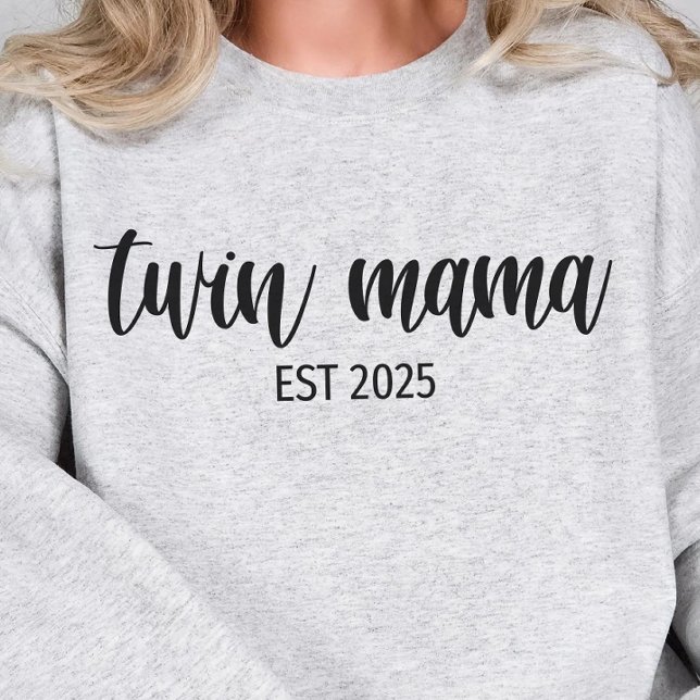 Twin mama custom year, mom gift, sweatshirt (Creator Uploaded)