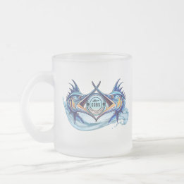 Twin Marlin Classic Mug, 11 oz Frosted Glass Coffee Mug