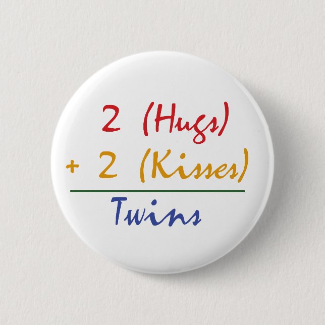 Twin Math Button (Front)