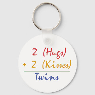 Twin Math Keychain