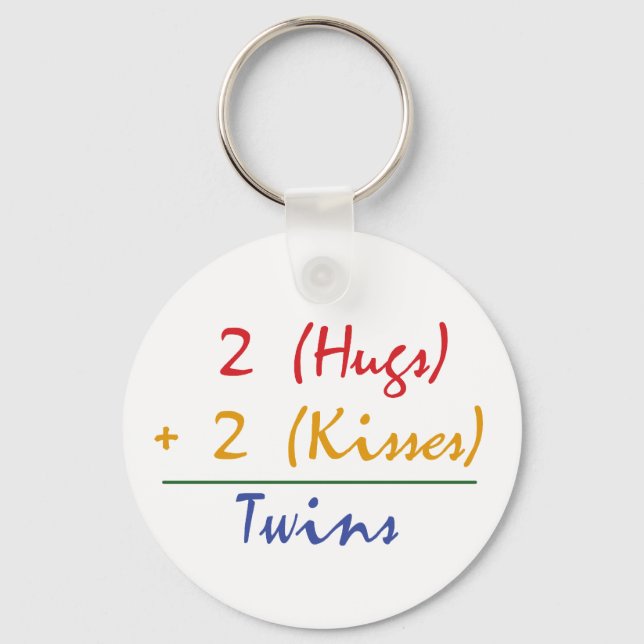 Twin Math Keychain (Front)