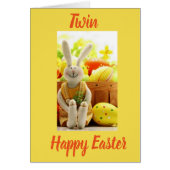 ***TWIN*** MEMORIES SHARED AT EASTER CARDS (Front)