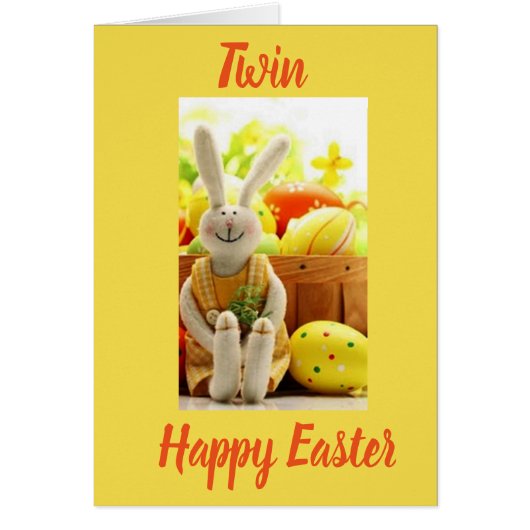 ***TWIN*** MEMORIES SHARED AT EASTER CARDS (Front)