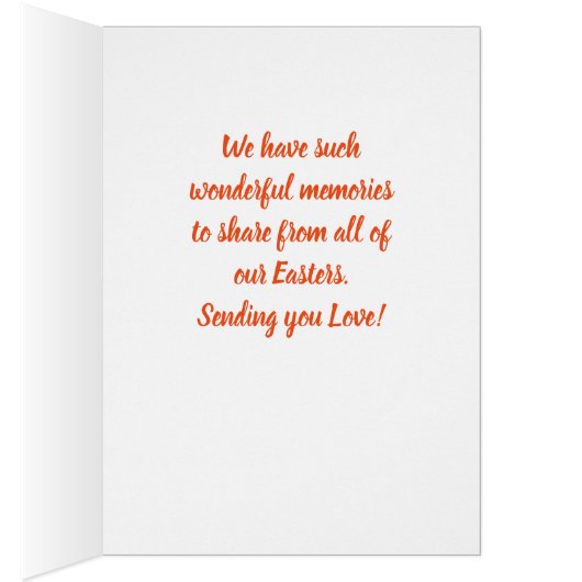 ***TWIN*** MEMORIES SHARED AT EASTER CARDS (Inside (Right))