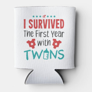 Twin Mom I Survived The First Year With Twins Can Cooler