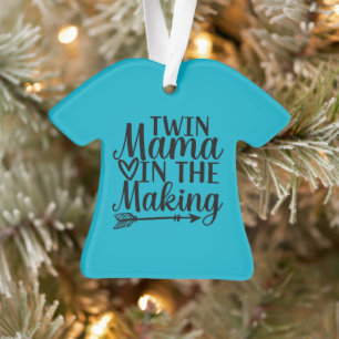 Twin Mom to Be Christmas Ornament