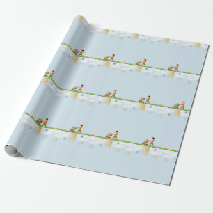 Twin Mom Wrapping Paper