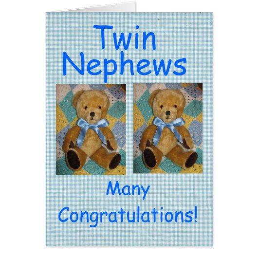 Twin Nephews Cards (Front)
