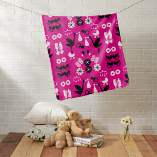 Twin Non Gender Stalk Delivery Baby Blanket