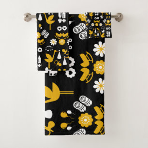 Twin Non Gender Stalk Delivery Bath Towel Set