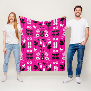 Twin Non Gender Stalk Delivery Fleece Blanket