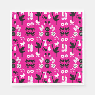 Twin Non Gender Stalk Delivery Napkins