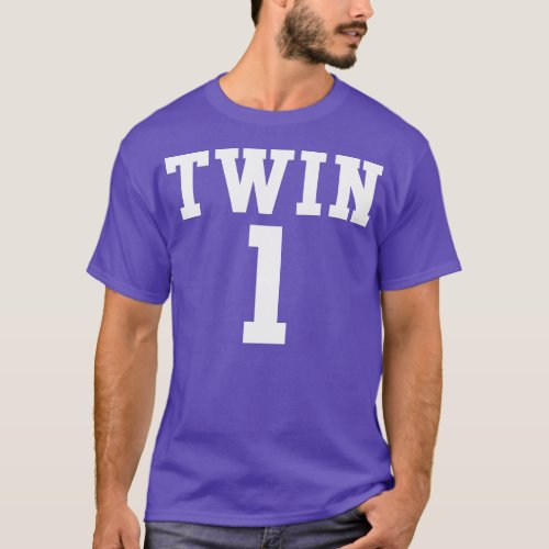 Twin Number One  Twin Lovers Day Whacky Twin  T_Shirt