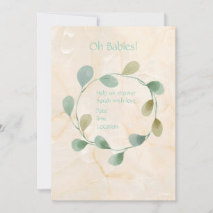 Twin Oh Babies Baby Shower Invitation