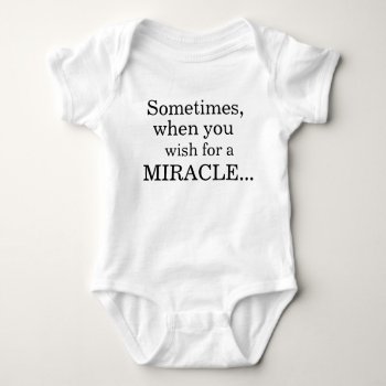 Twin Outfit Twin Baby Gift Miracle Twin Baby Girls Baby Bodysuit by MoeWampum at Zazzle