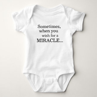 TWIN OUTFIT TWIN BABY GIFT MIRACLE TWIN BABY GIRLS BODYSUIT