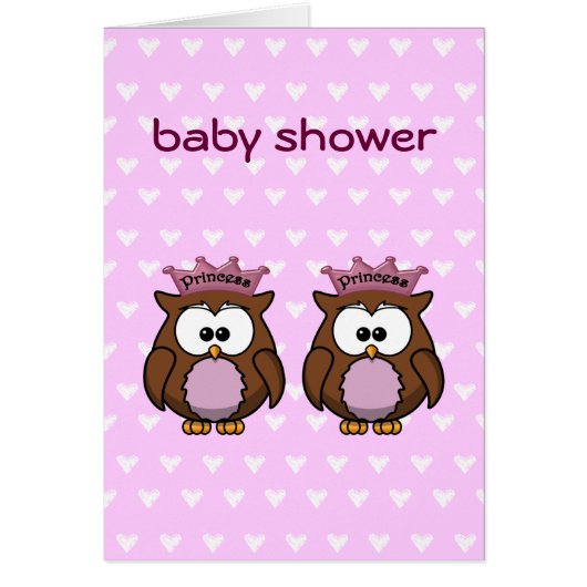 twin owl princesses cards (Front)
