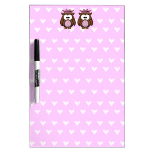 twin owl princesses Dry-Erase board