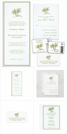 Twin Palms Green Tropical Wedding Suite
