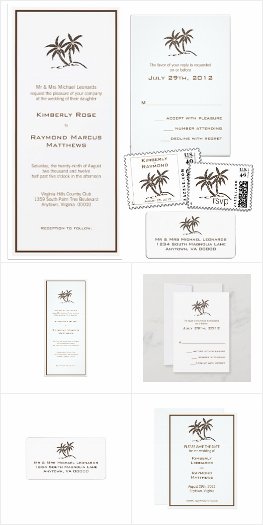 Twin Palms Tropical Brown Wedding Suite