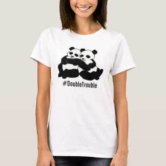 Twin Panda Hashtag Ladies Top