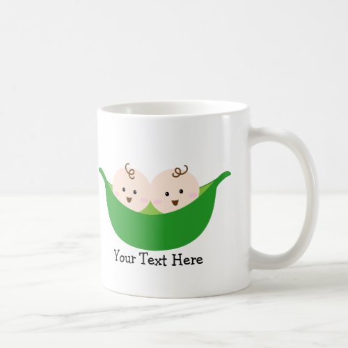 Twin Pea Pods customizable Coffee Mug