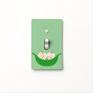 Twin Pea Pods Light Switch Cover