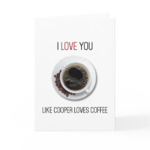 Twin Peaks coffee Valentines day card